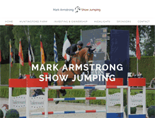 Tablet Screenshot of markarmstrongshowjumping.com